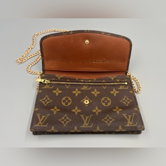 Louis Vuitton Monogram Pochette Rabat 20 Bag + Unbranded Removable Gold Chain - Picture 7 of 16